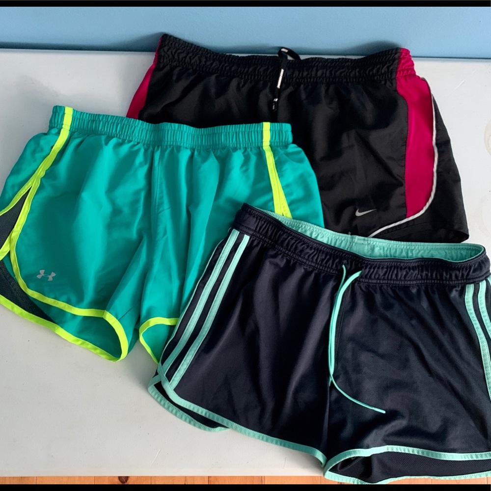 Lot (3) Running Shorts, Medium
